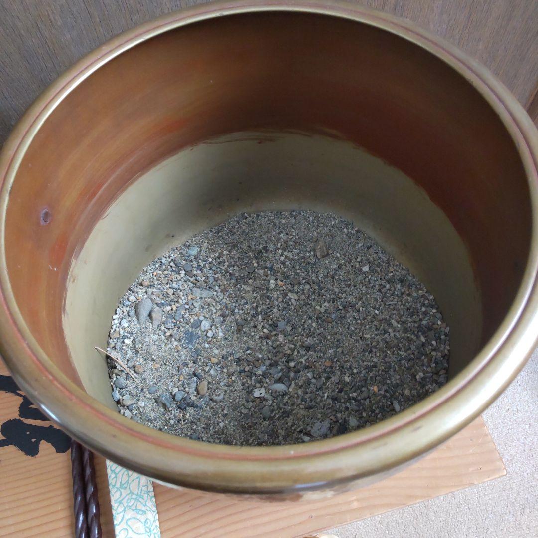 宣徳火鉢·一対/木箱付き(灰入り)