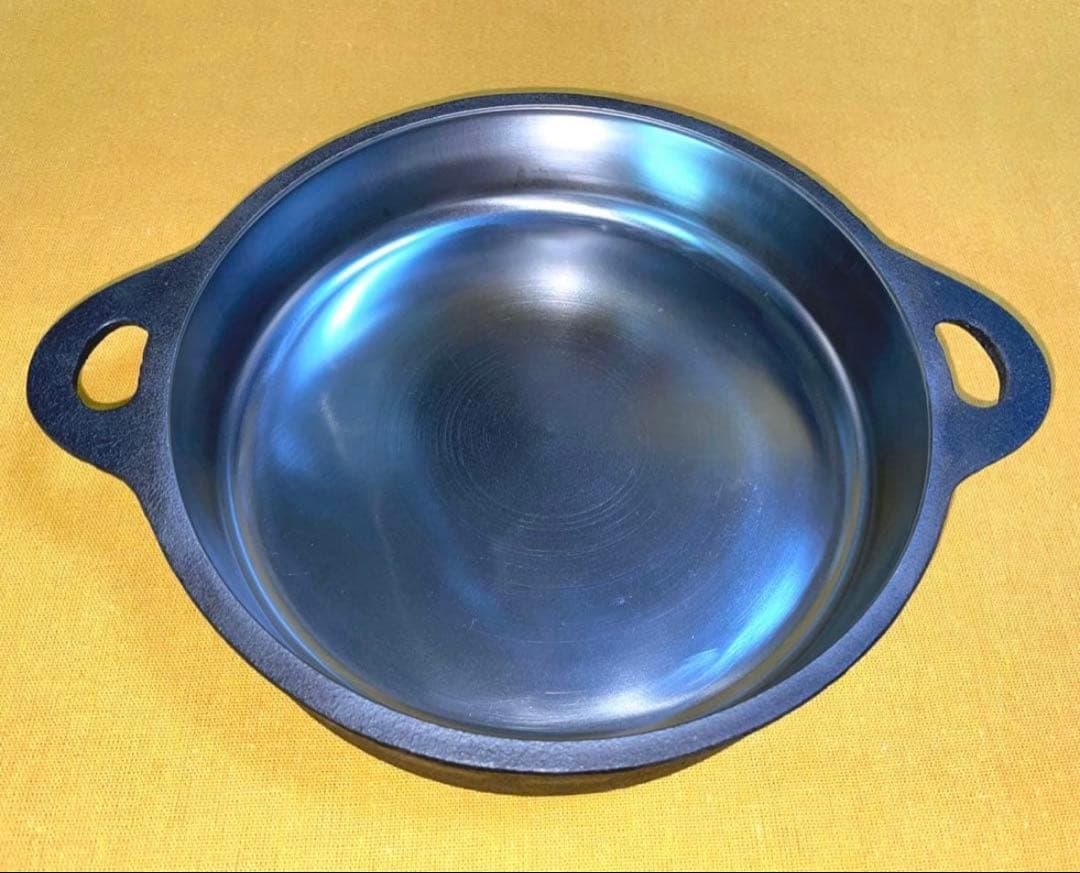 出品同型商品で一番美しい‼️ 山王堂 久慈 砂鉄鍋 25cm すき焼き鍋 南部鉄器