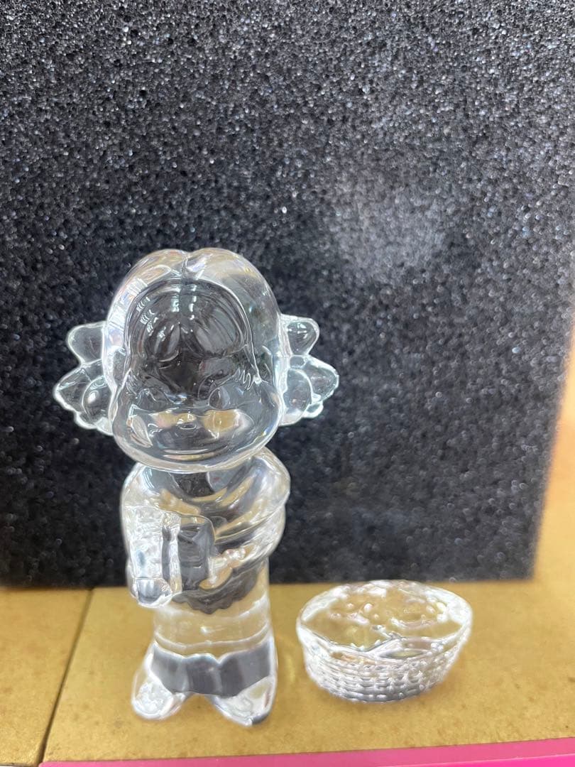 アンティーク　ペコちゃんガラス置物5種