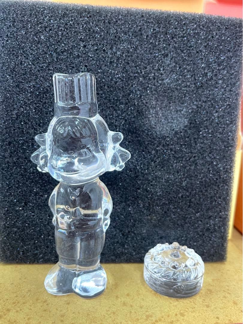 アンティーク　ペコちゃんガラス置物5種