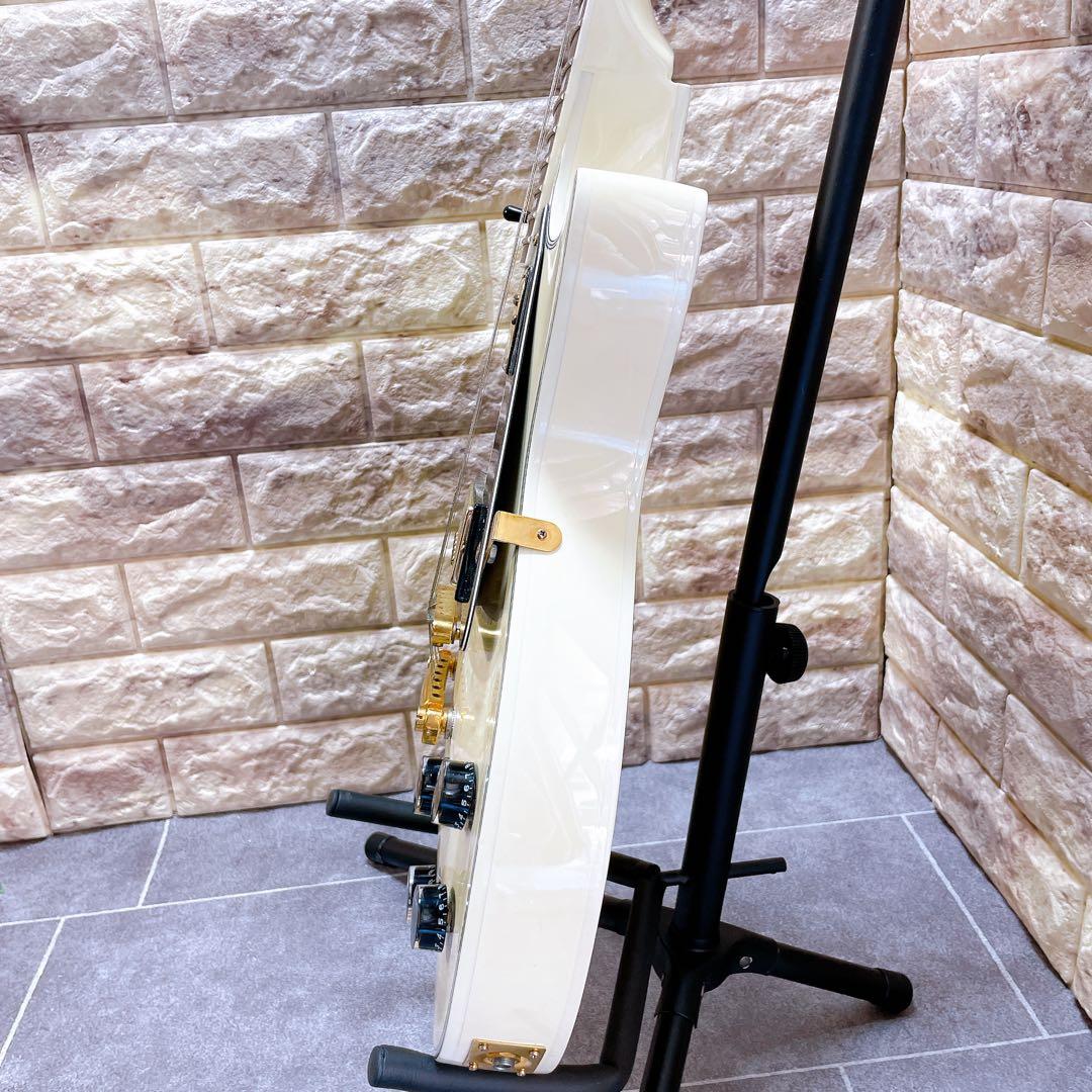 【音出し確認済み】メイソン　エレキギター　レスポール　ホワイト