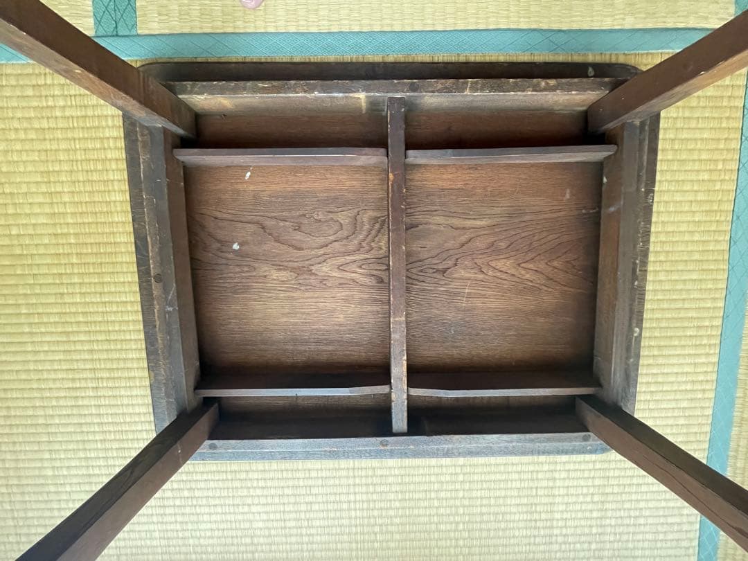 ちゃぶ台　折りたたみ 昭和レトロ 座卓 角座卓　古道具　アンティーク