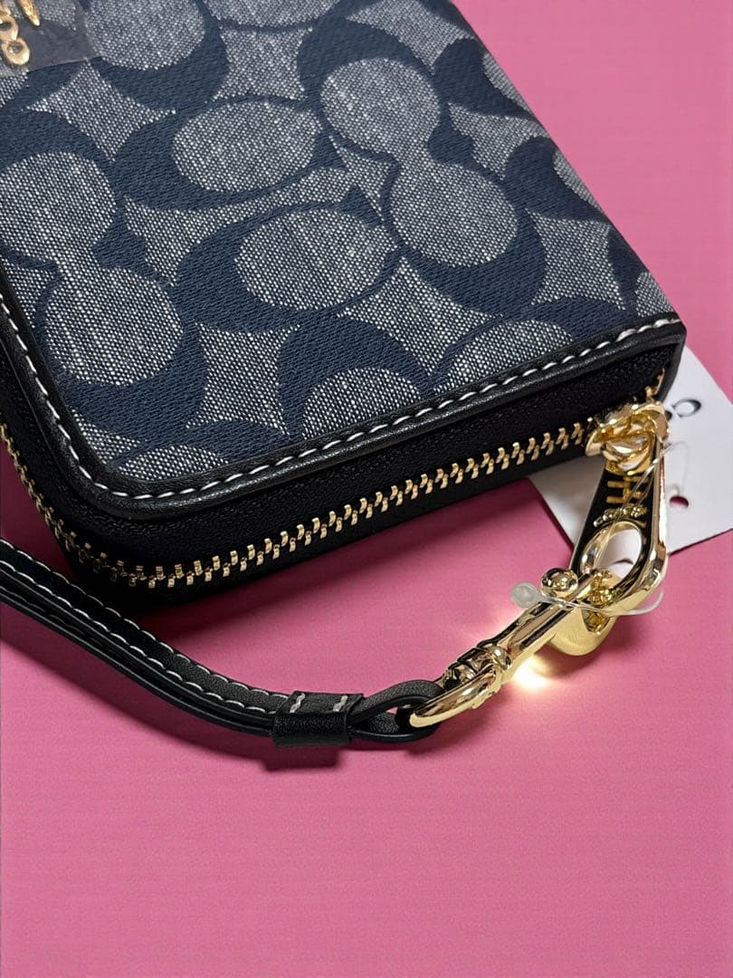 【新品未使用】COACH 長財布 ネイビー