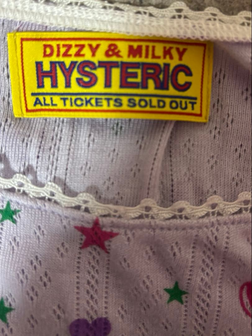 ヒステリックグラマー 長袖 総柄 Tシャツ カットソー 紫