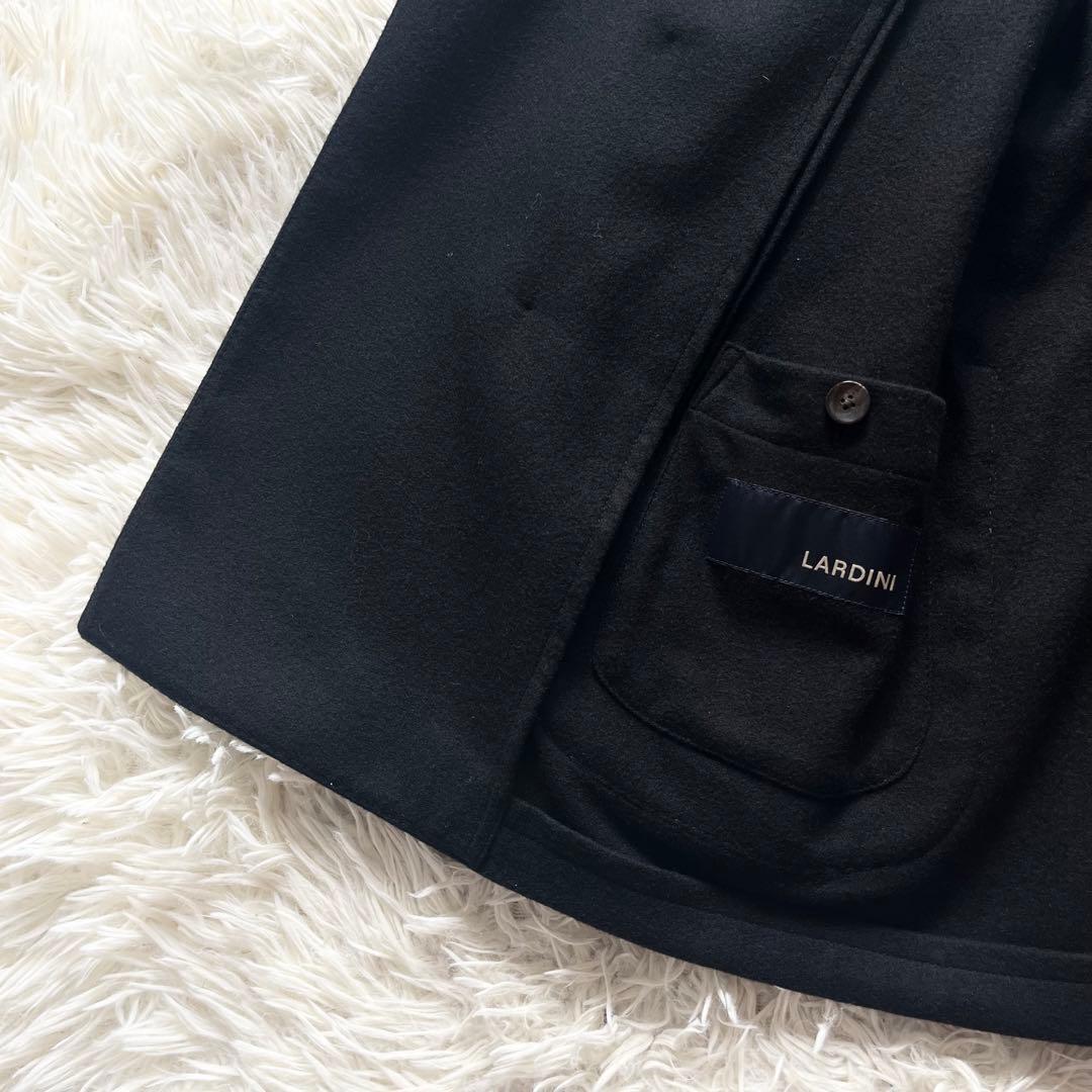 <極美品>LARDINI 金ボタン カシミヤ100% ダブルジャケット 46