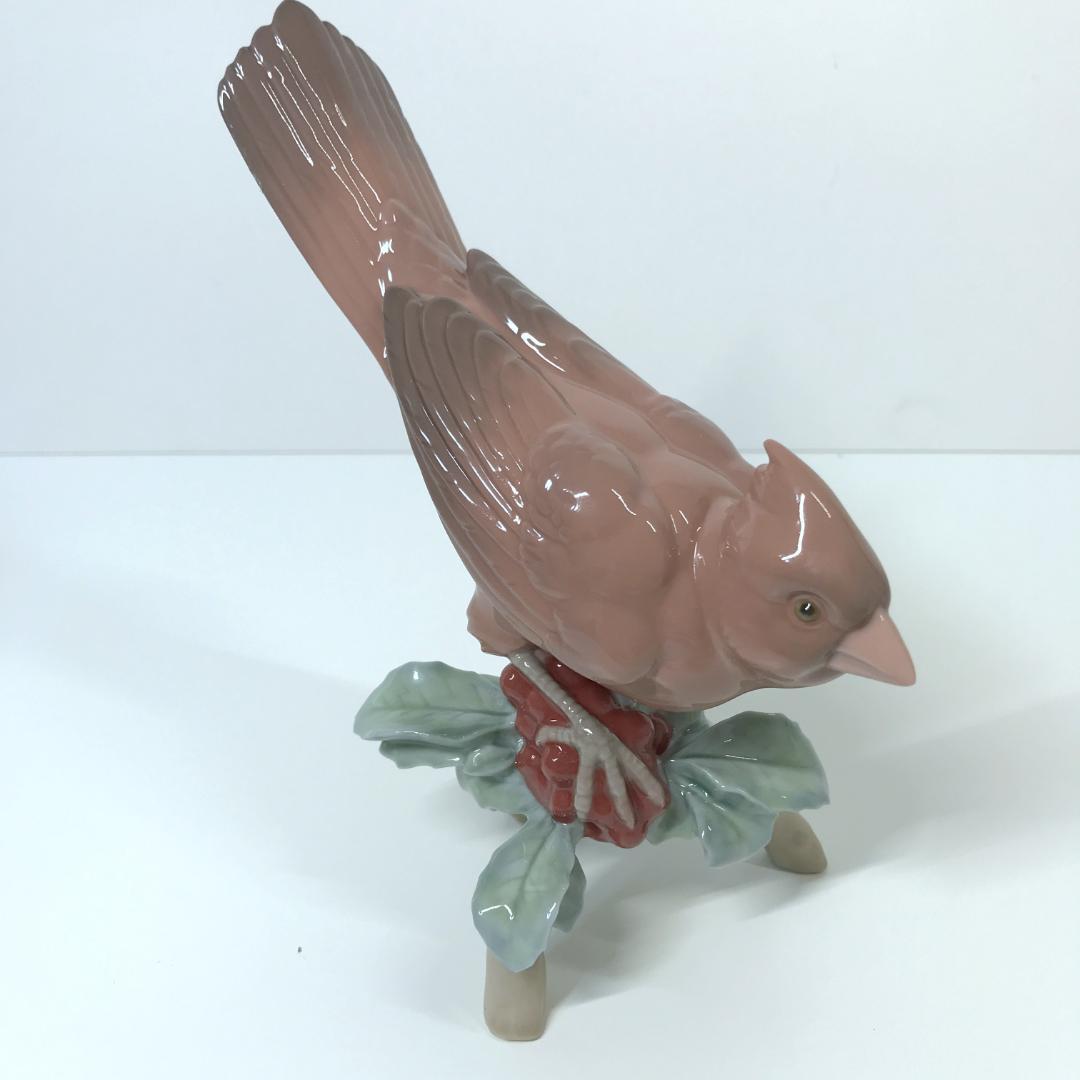 【美品/箱付き】リヤドロ パパロ カーディナル フィギュリン 鳥 8116