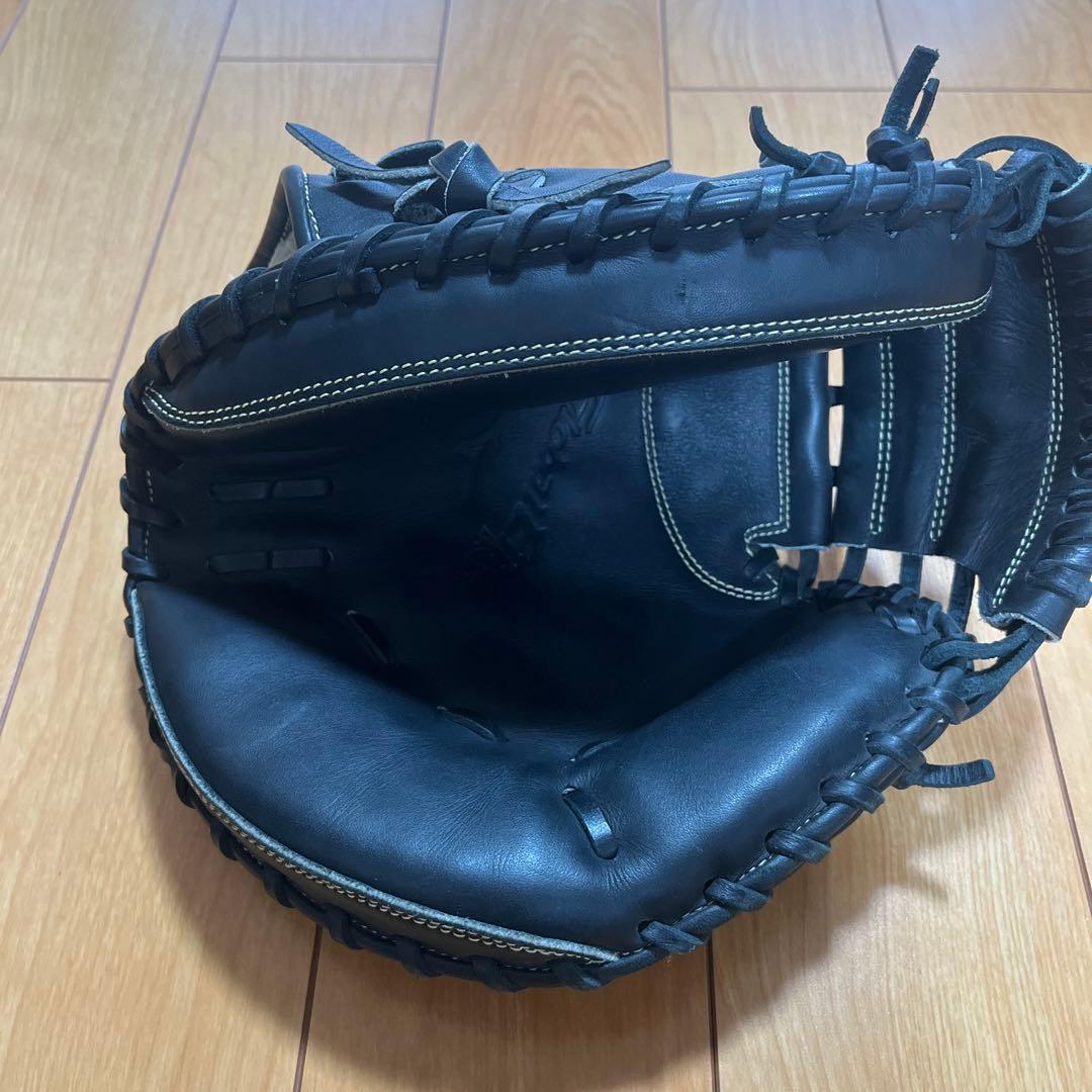 ミズノ キャッチャーミット 黒 レザー
