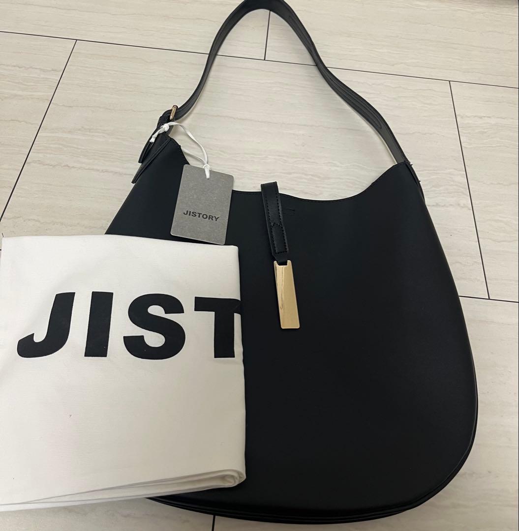 JISTORY ブラックショルダーバッグ
