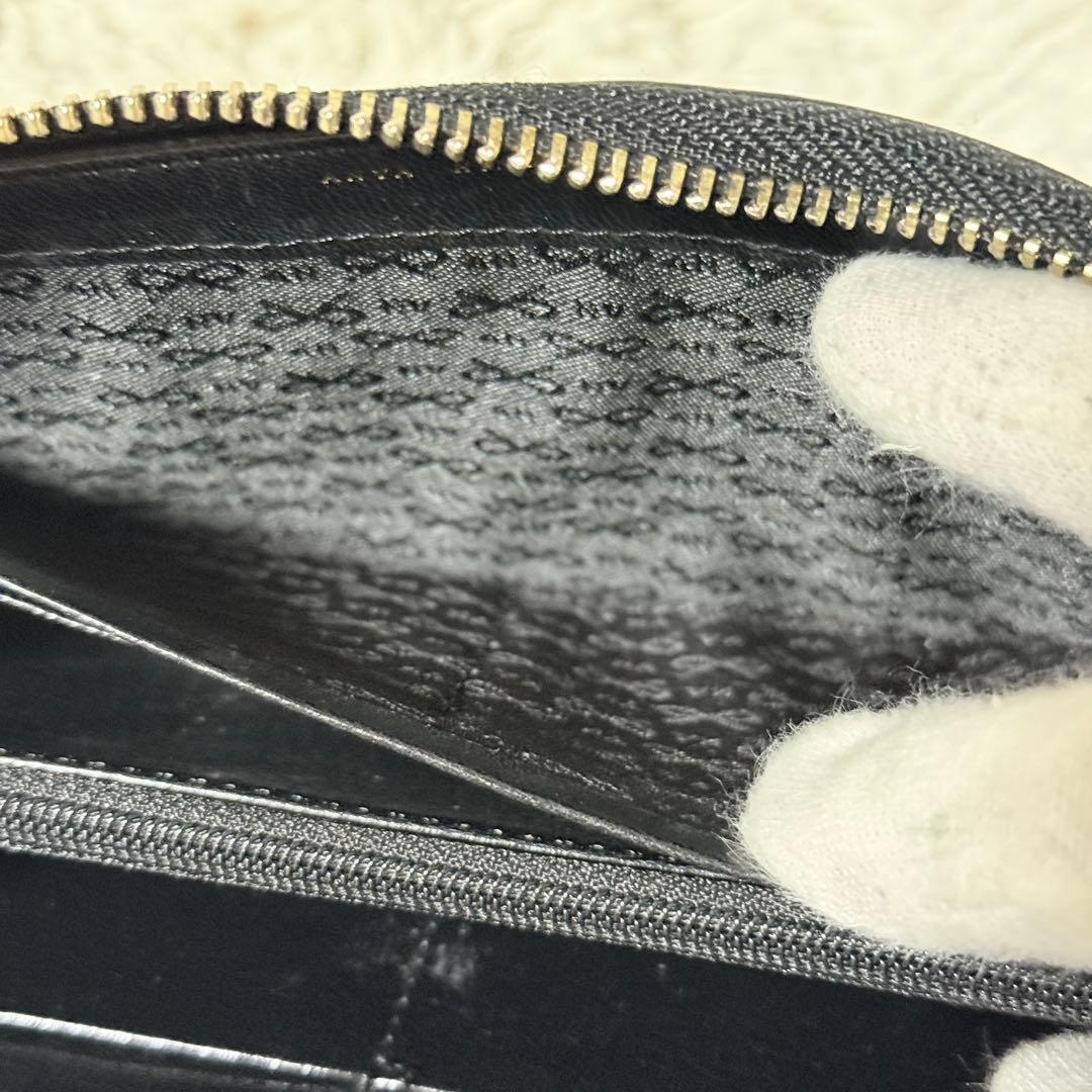 極美品✨アニヤハインドマーチ　スタッズウォレット　長財布　レザー　ブラック