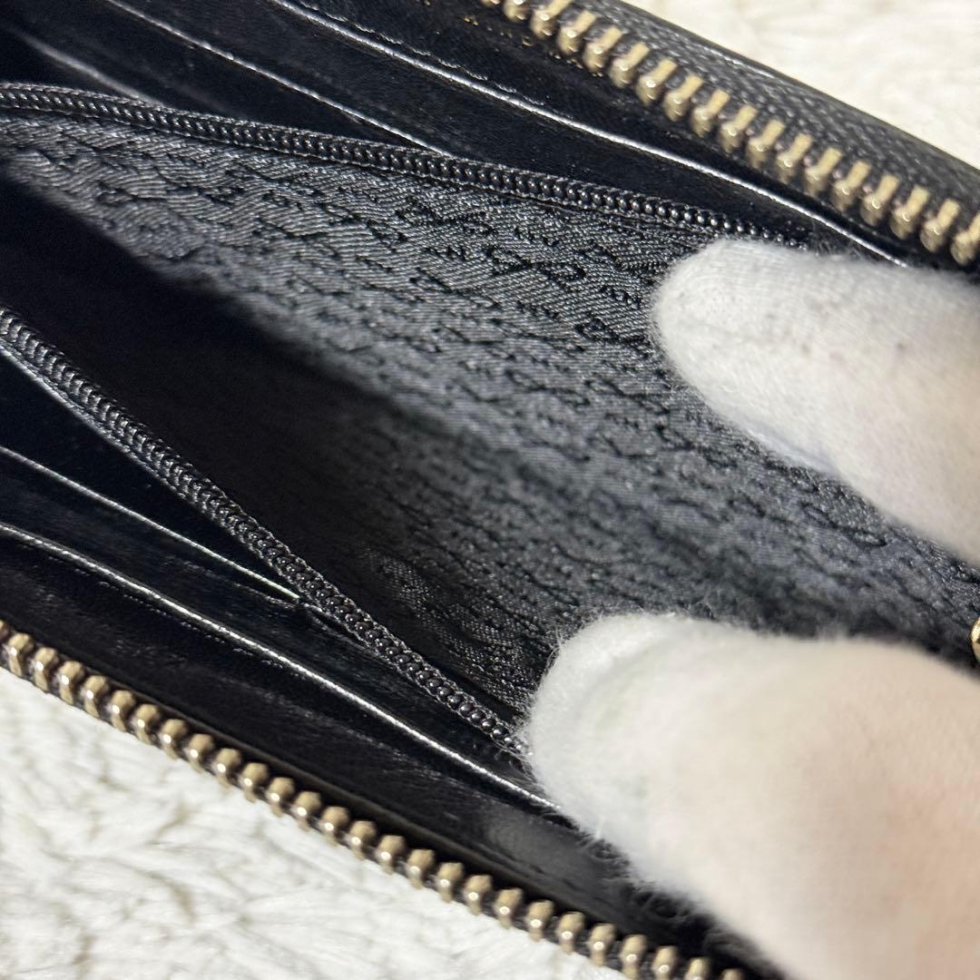 極美品✨アニヤハインドマーチ　スタッズウォレット　長財布　レザー　ブラック