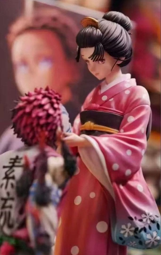 鬼滅の刃 ガレージキット　猗窩座 小雪　スタチュー フィギュア　完成品