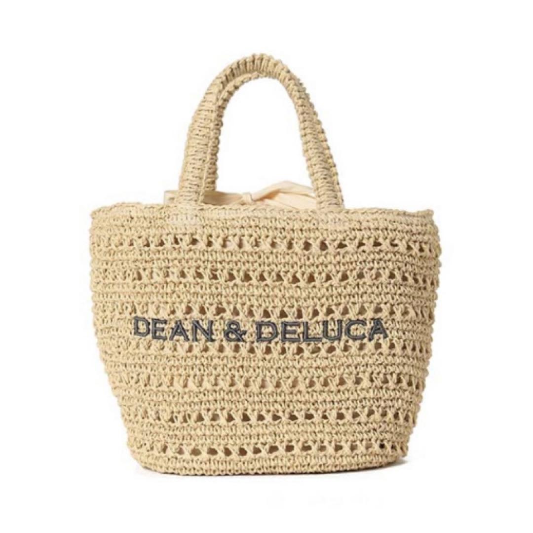ディーンアンドデルーカ　クロッシェバスケットバッグS（保冷バッグ付き）ナチュラル