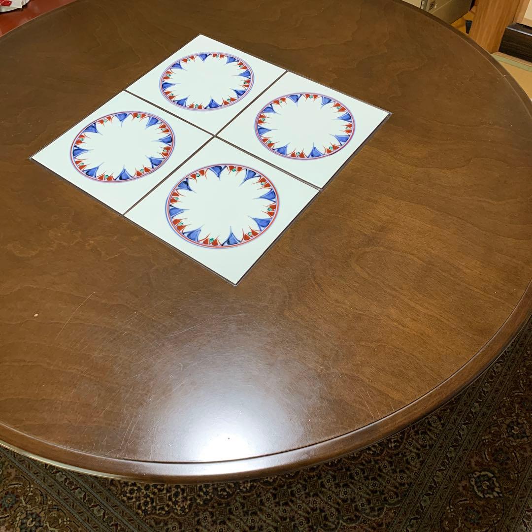 お値下げ！MORISHIGE モリシゲ　円形木製テーブル シンプルデザイン