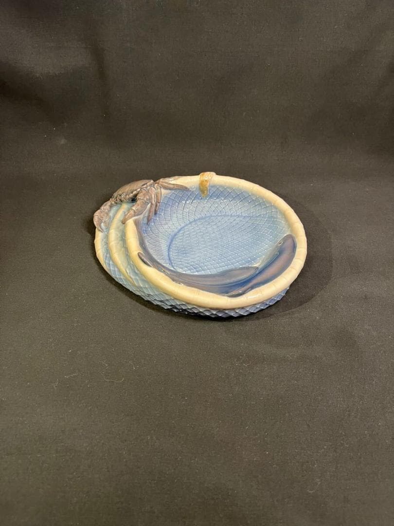 ★訳あり特価 魚篭の魚とカニ ビングオーグレンダール 皿 ロイヤルコペンハーゲン