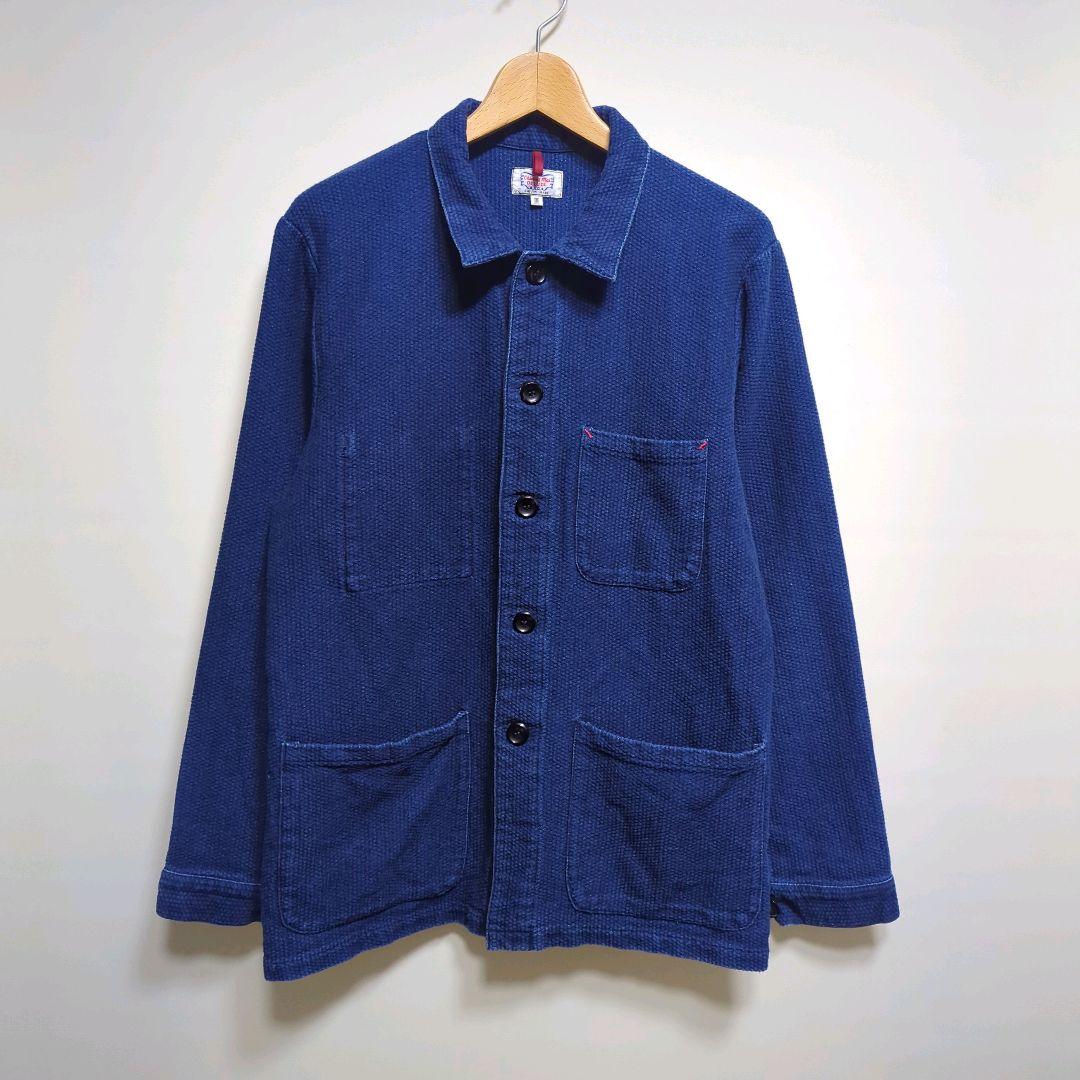 ★ GAIJIN MADE 藍染 刺し子 ドビー ショップコート ジャケット
