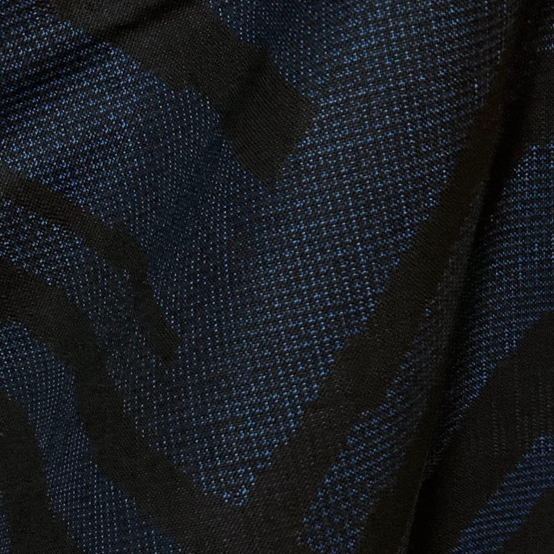 はなうさぎ　本場大島紬【都喜ヱ門】藤絹織物 純泥染 正絹 証紙付