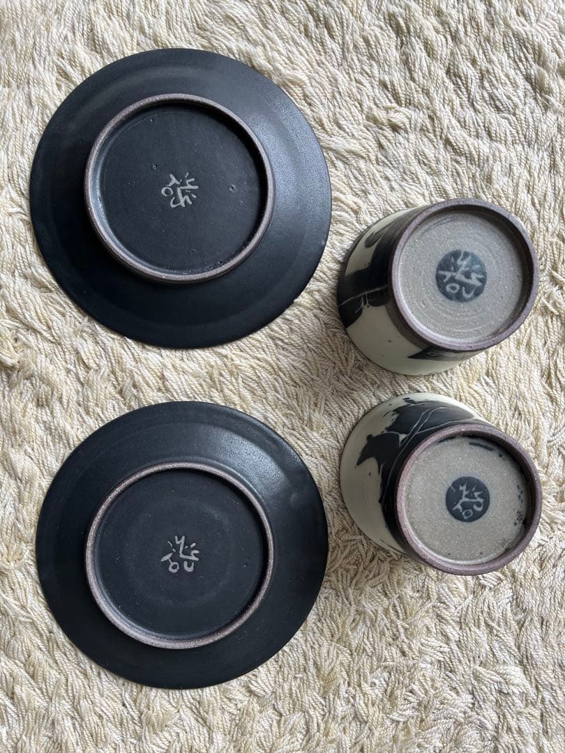 坂井千尋　プレートとフリーカップ　2セット