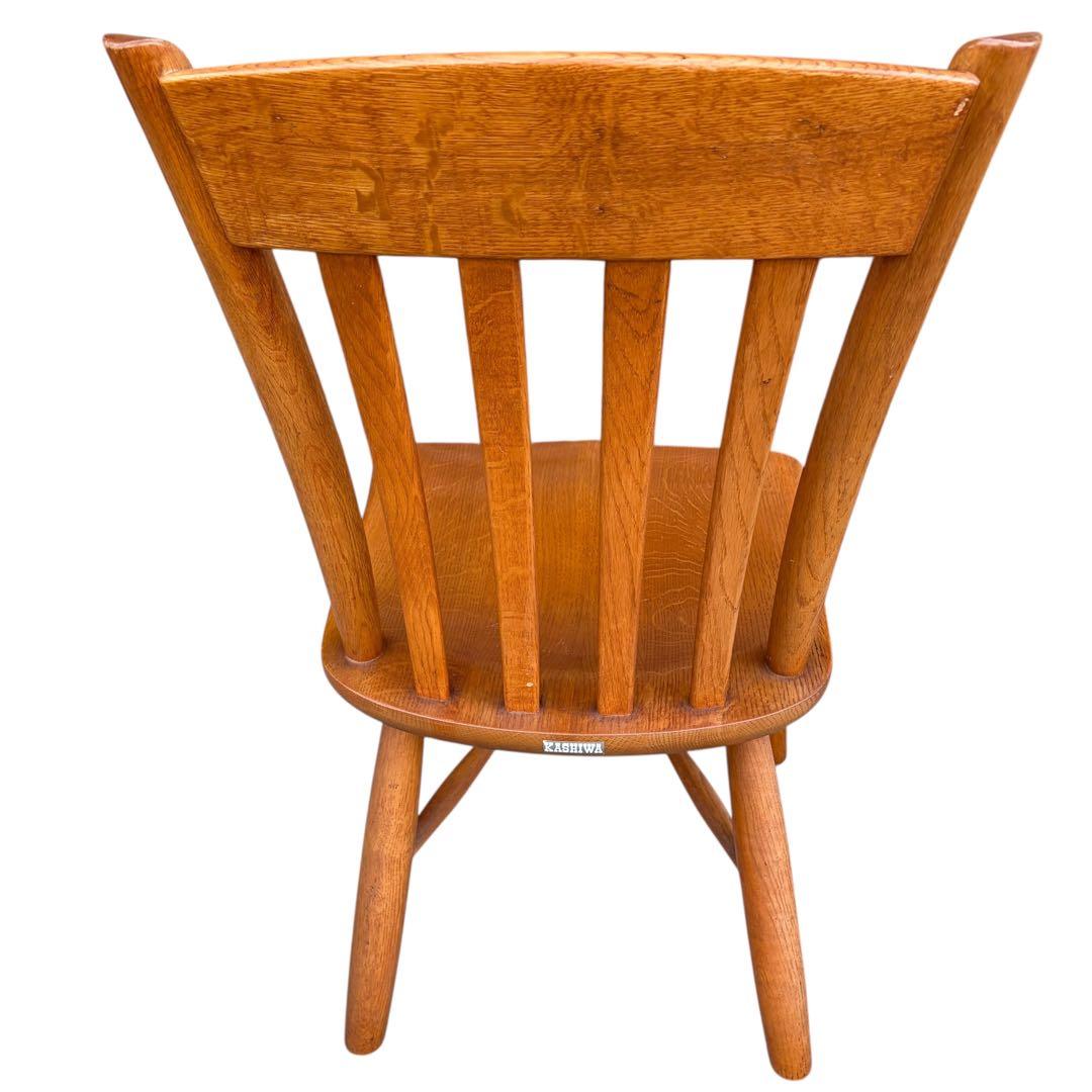 美品 柏木工 無垢材 ウィンザーチェア ダイニング ボウバック 2脚セット②