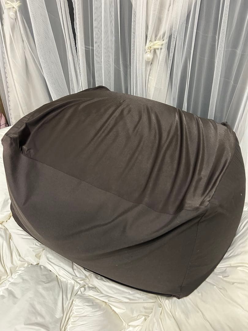 【美品】無印良品 人をダメにするソファ ビーズクッション大　カバー付