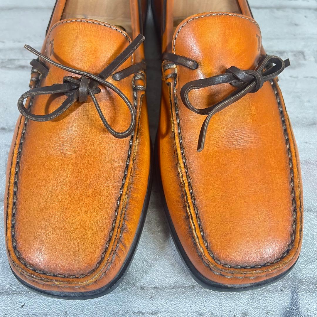 【美品】TOD'S トッズ ゴンミーニ レザー ドライビングシューズ　ブラウン