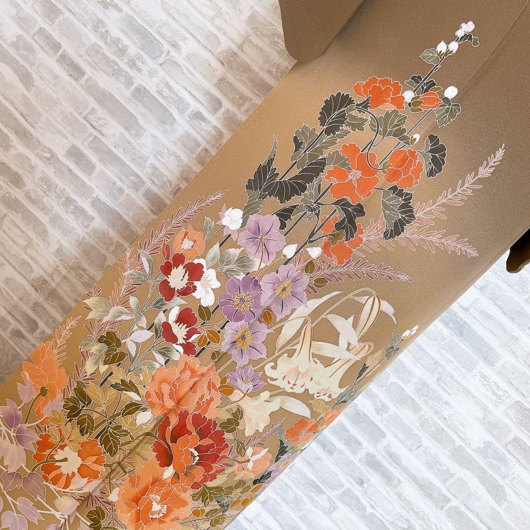 訪問着　フルセット　四季折々　咲き誇る花々　入学式　卒業式　着物　L3