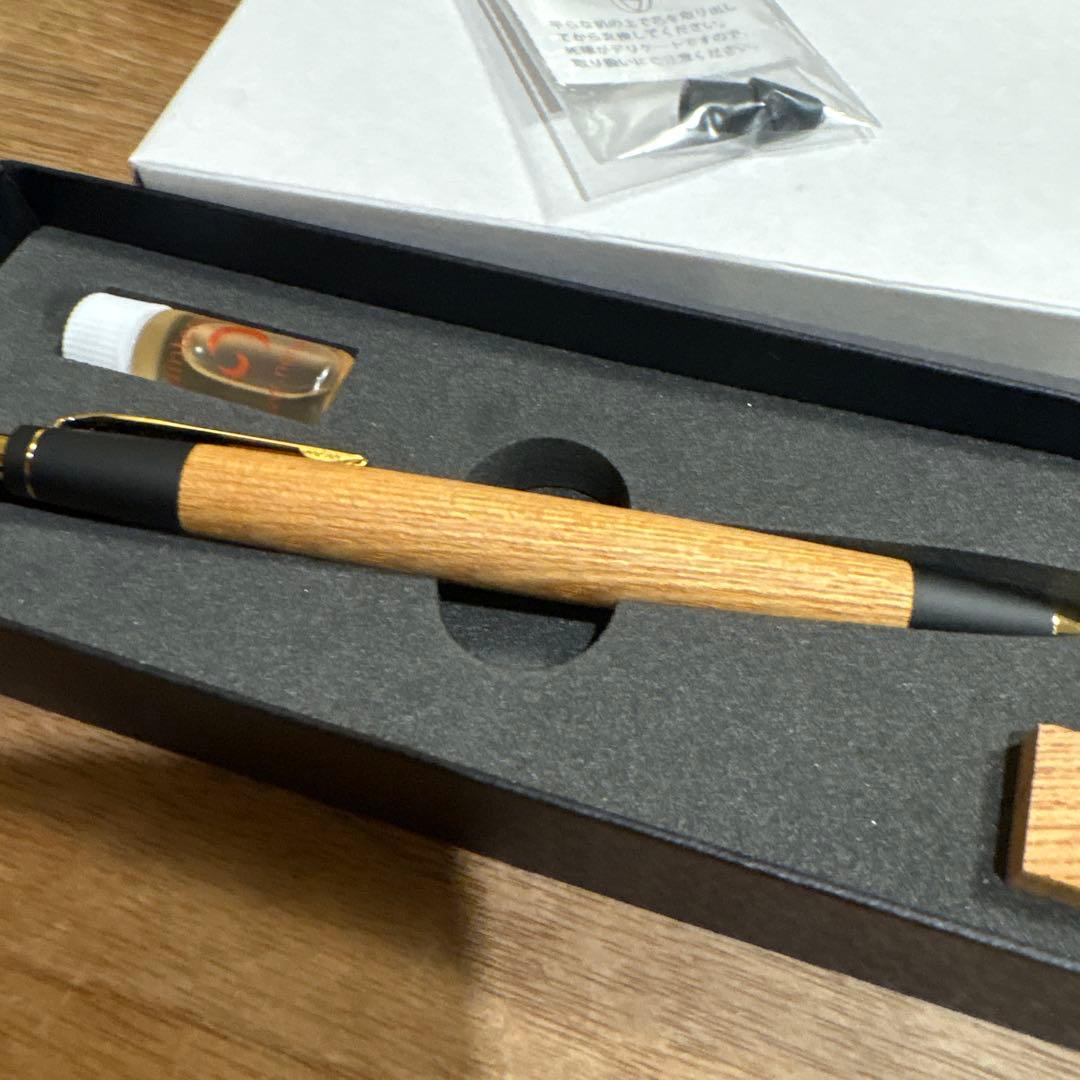 【野原工芸 欅（けやき） シャープペンシル 0.5mm ゴールド金具】　野原工芸