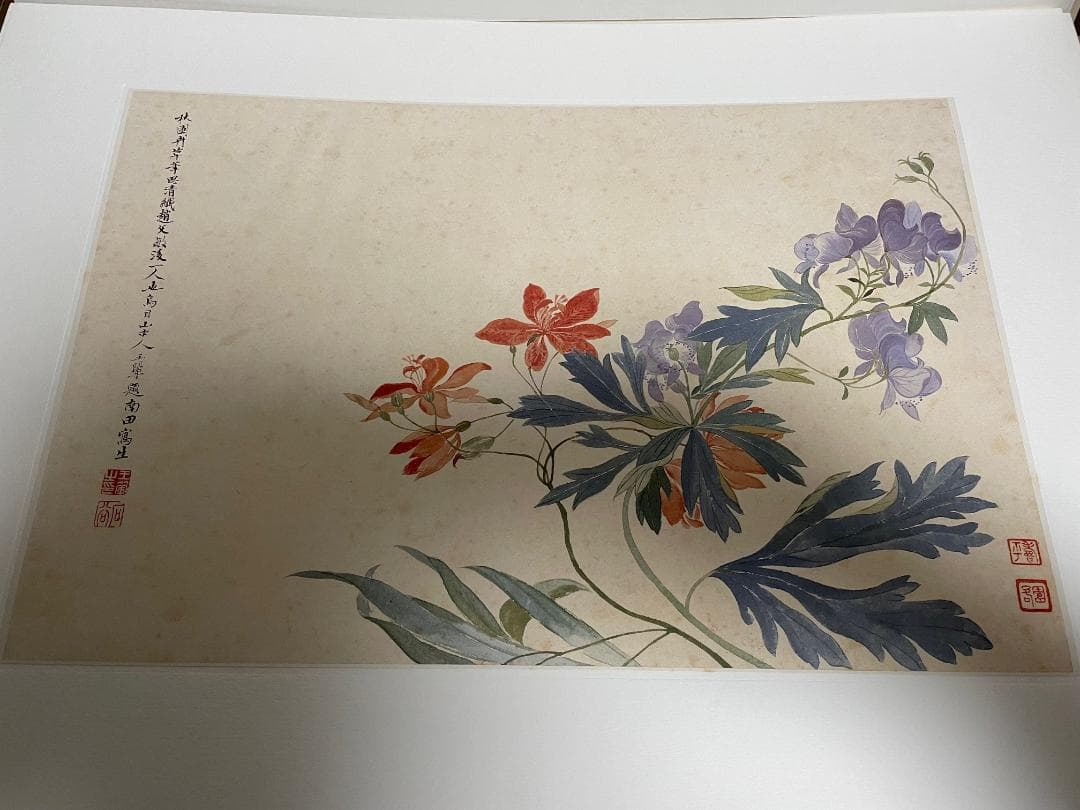 【超大型本】 複製画集 「清惲壽平王翬 花卉山水合册」 故宮博物院