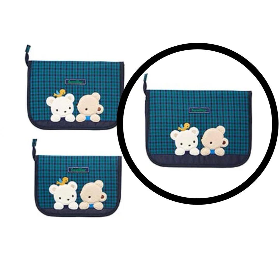 ファミリア 母子手帳ケース 青チェック 003