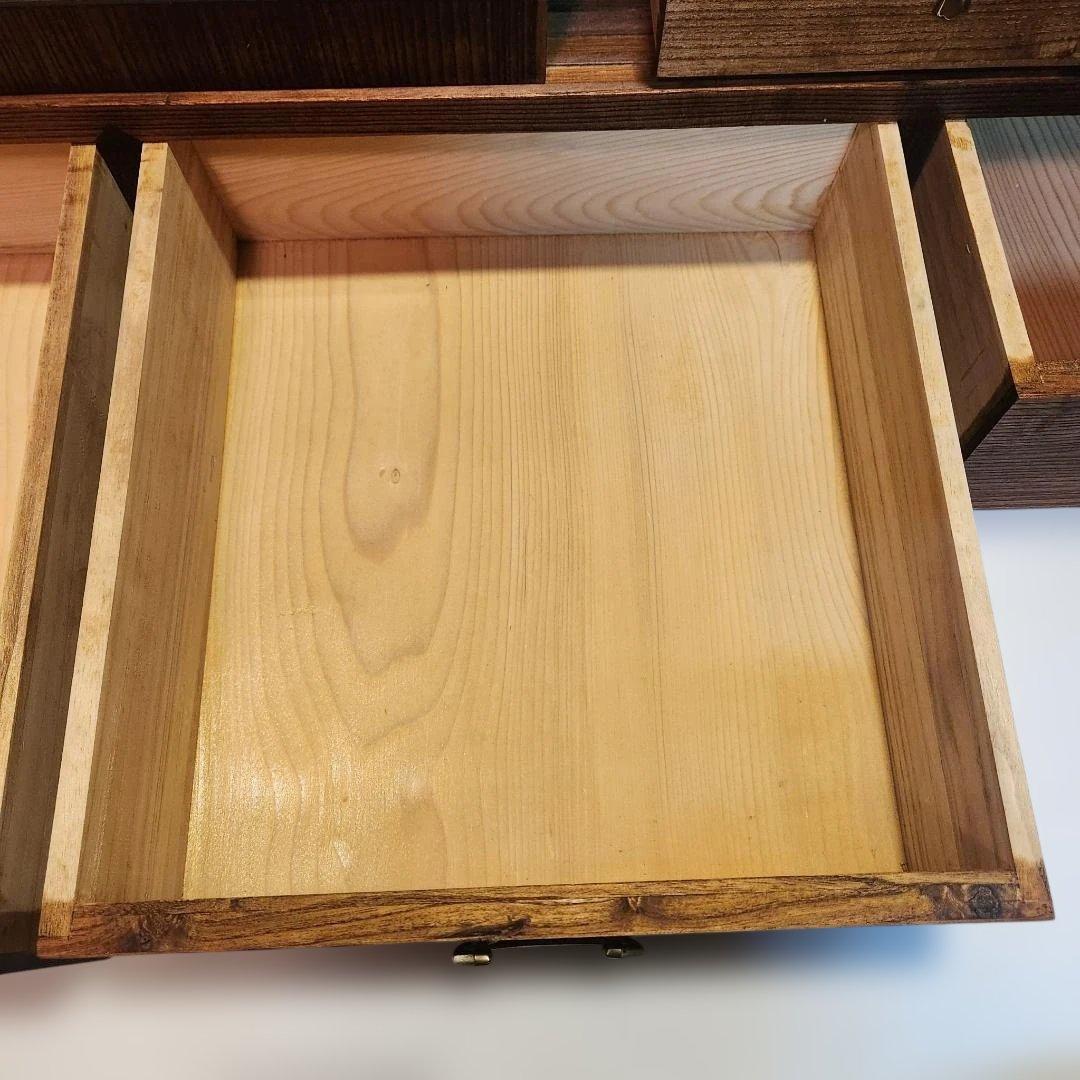 和ダンス リメイク キャビネット 割れないモールガラス風 昭和レトロ 一点物　１