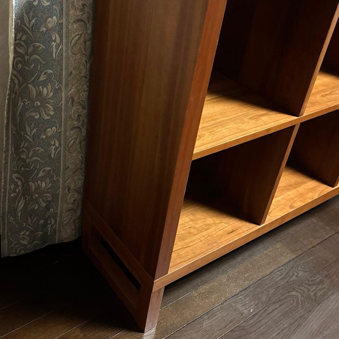 【良品】unico ヴァリエ オープンシェルフ チェリー材