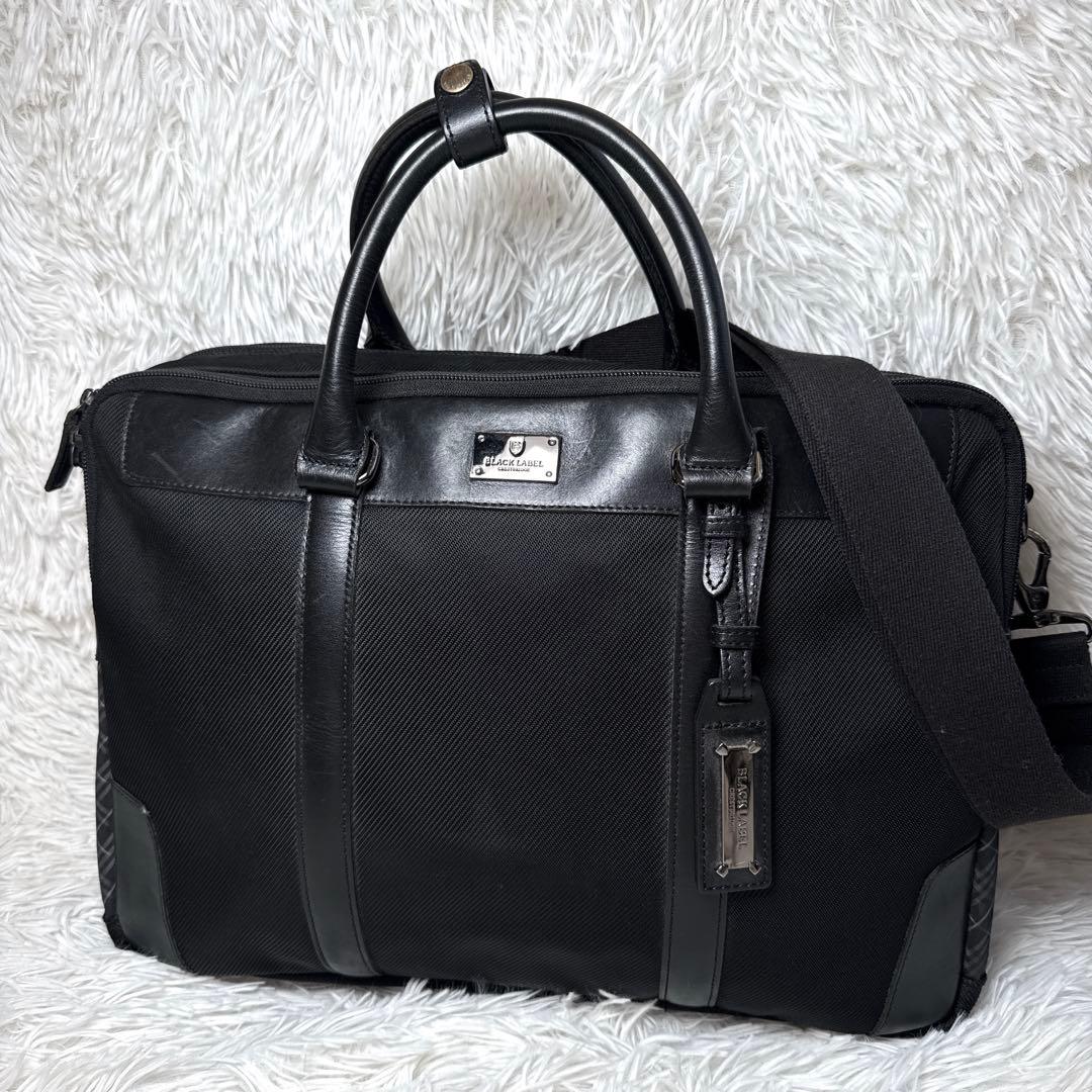 ブラックレーベルクレストブリッジ 2way ビジネスバッグ 黒 通勤 A4収納可