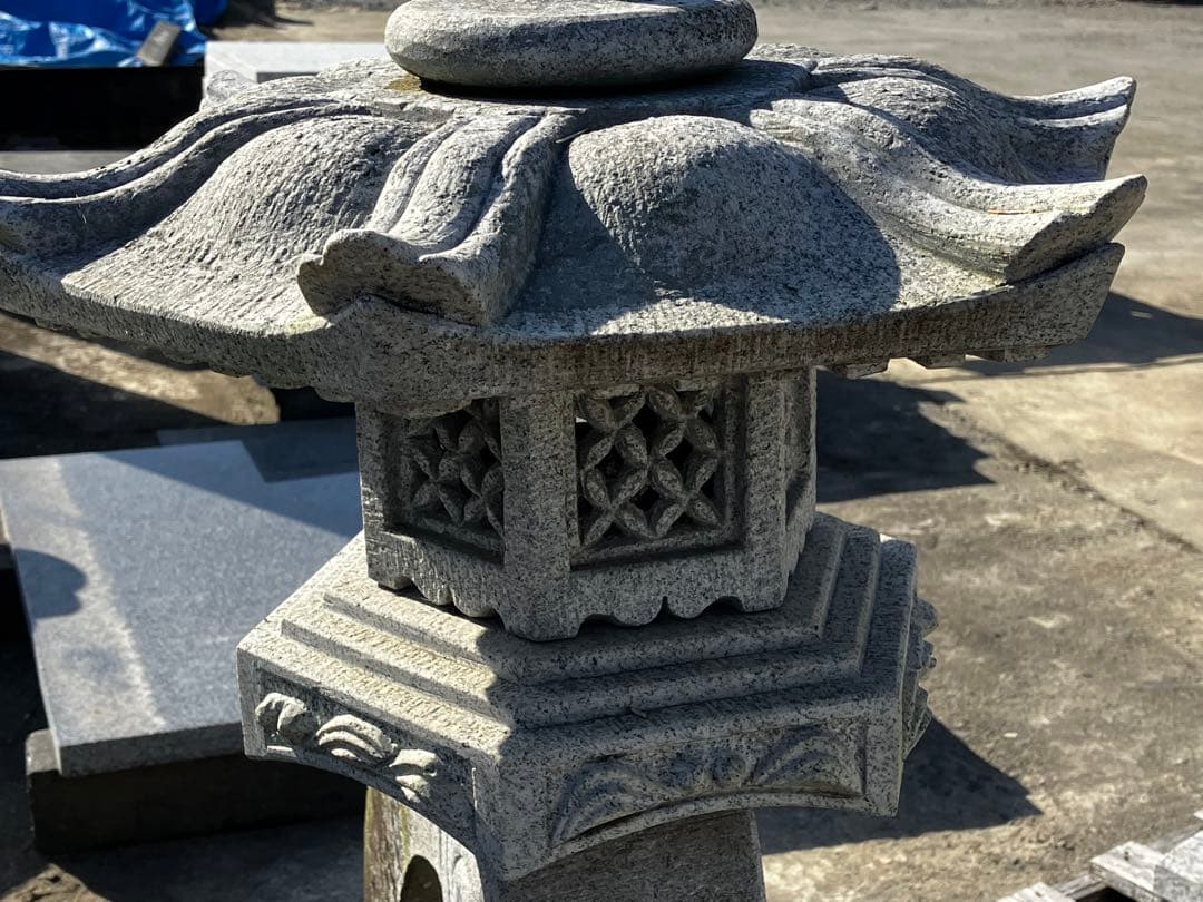 【引き取り限定】蘭渓型 石灯籠 らんけい型／庭園灯籠／和風庭園／ガーデン置物