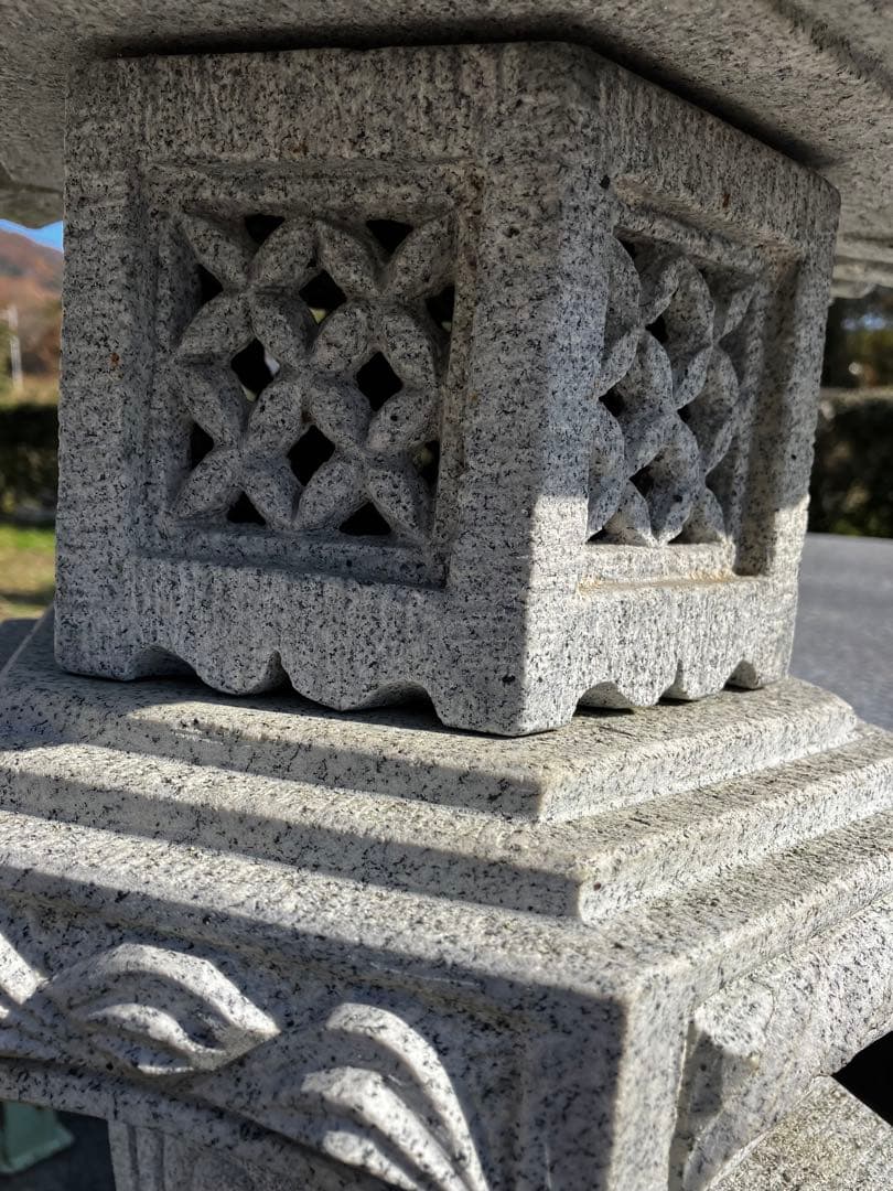 【引き取り限定】蘭渓型 石灯籠 らんけい型／庭園灯籠／和風庭園／ガーデン置物