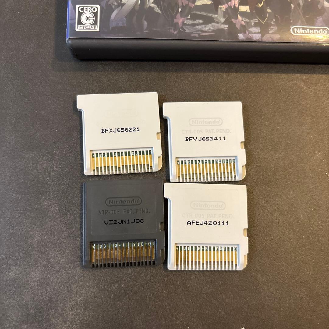 3DS ファイアーエムブレム 覚醒 IF暗夜&白夜 4本セット　カード付