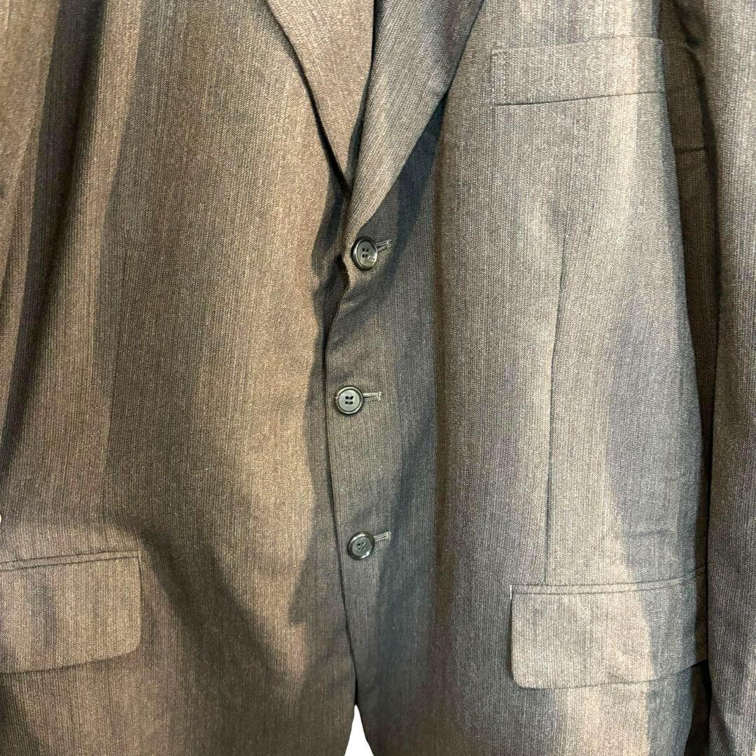 ヴィンテージ　スーツ　セットアップ　90s　セレモニー　成人式　ダークブラウン