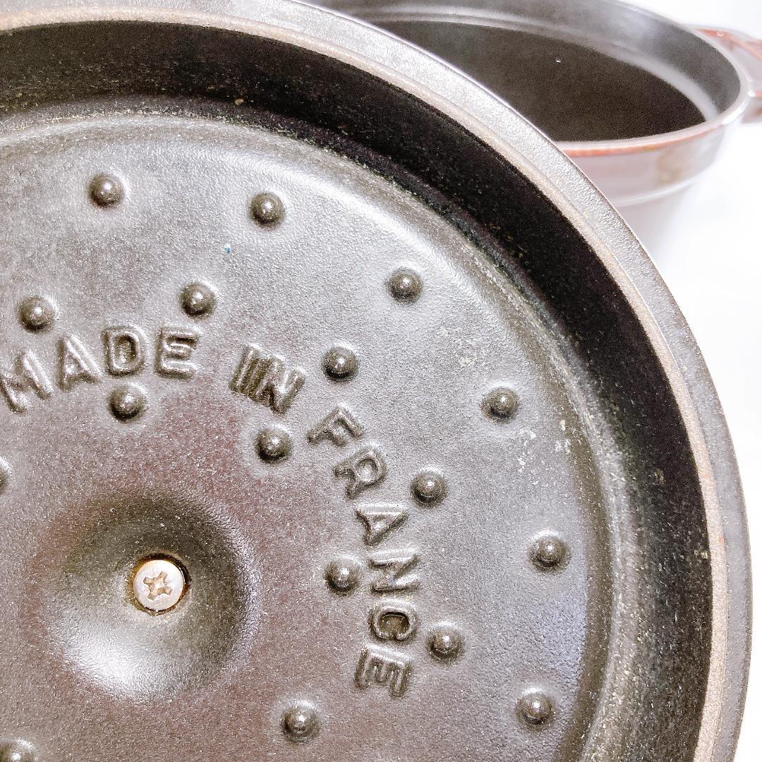 STAUB ストウブ ピコ・ココット ラウンド 20cm ブラウン　|3884|