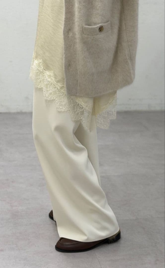 【新品・タグ付】ラウンジドレス　レースキャミ