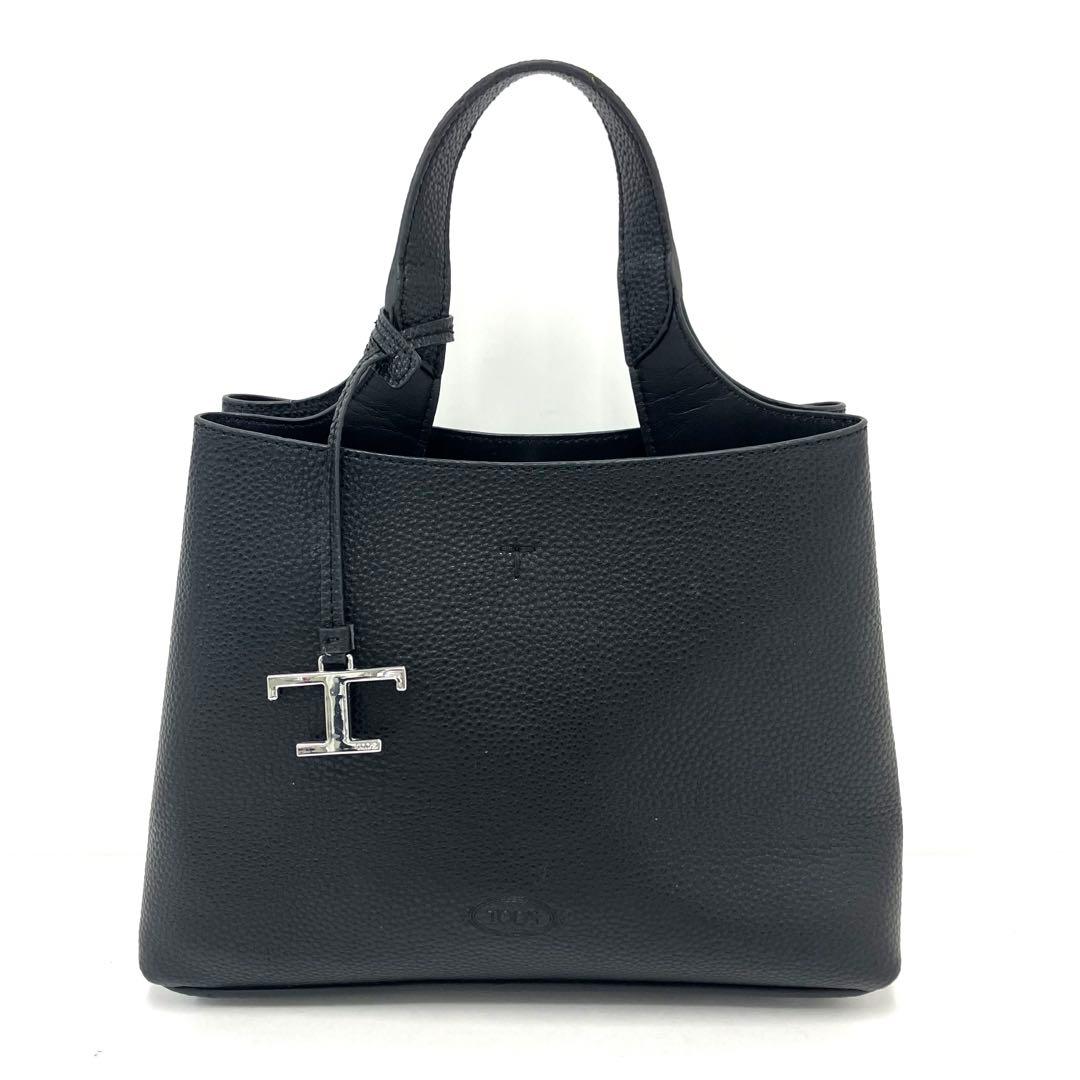 大人気☆TOD'S☆トッズ☆Tタイムレス☆ショルダーバッグ☆マイクロ☆レザー☆黒