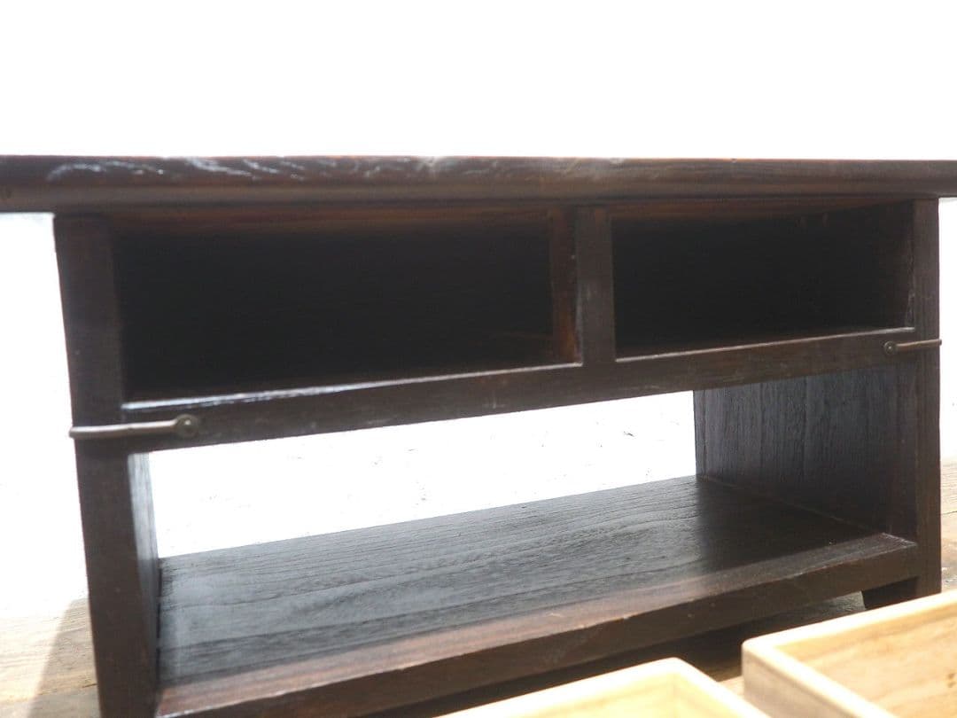 1314 ヴィンテージ センターテーブル　収納棚　レトロ　展示台　テレビ台　文机