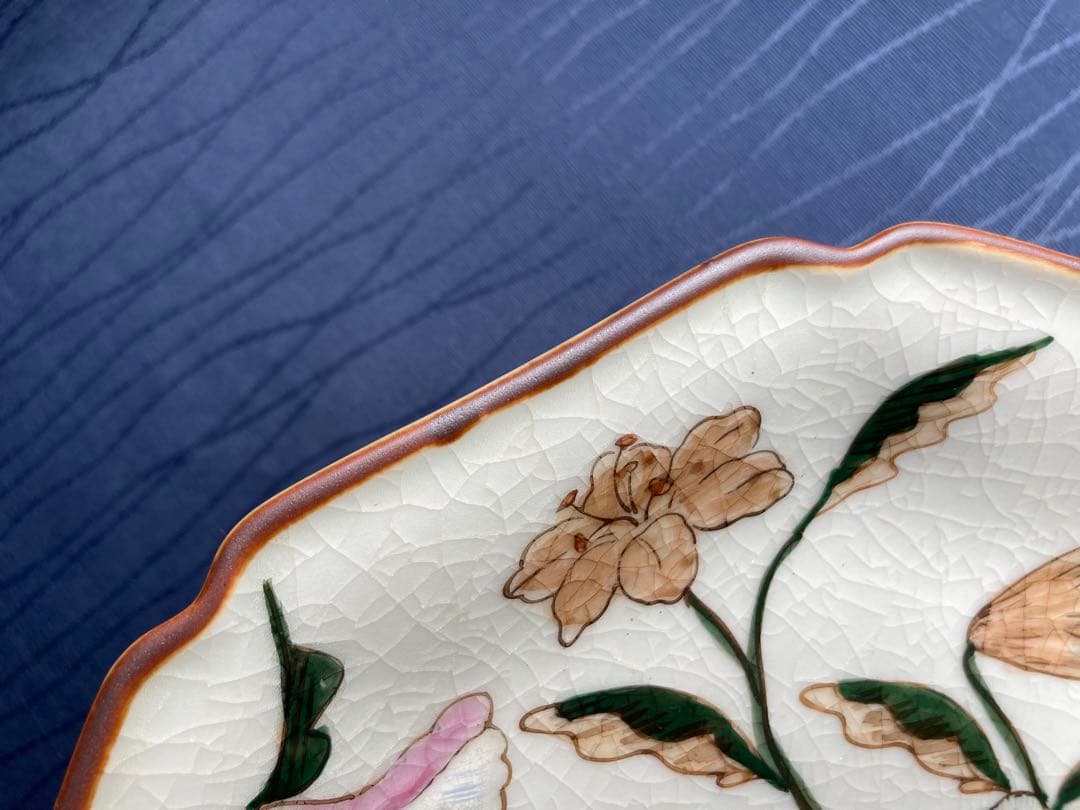 薩摩焼　大皿　丸十字　8000