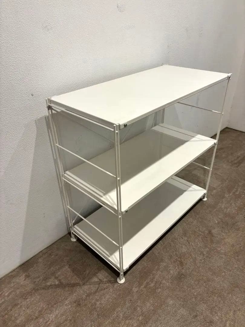 ⭐️美品⭐️２個セット⭐️無印⭐️スチールユニットシェルフ⭐️ライトグレー⭐️ワイド小