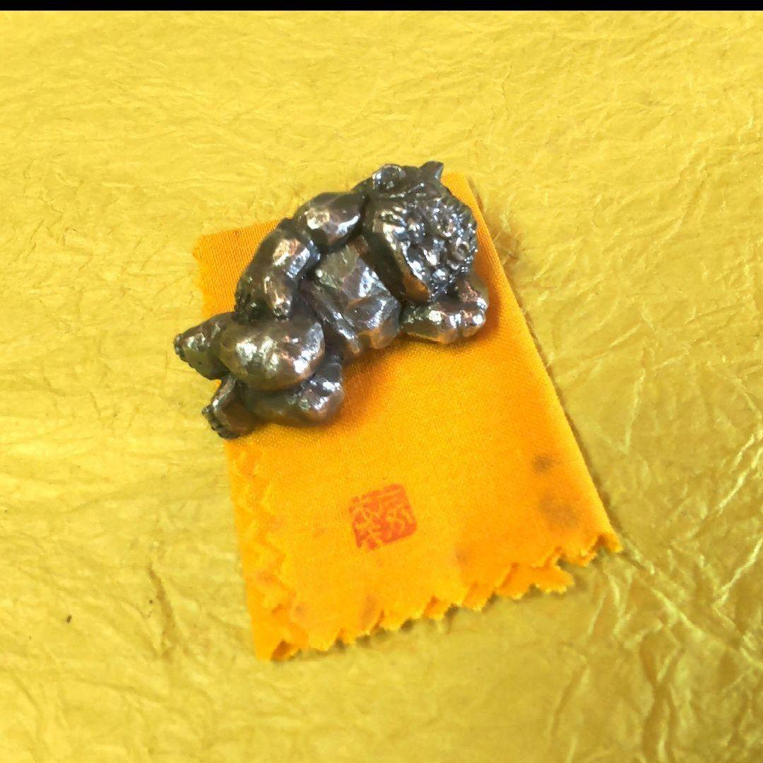 81Z353絵画 野村たかあき 根付 純銀 版画 彫刻 置物