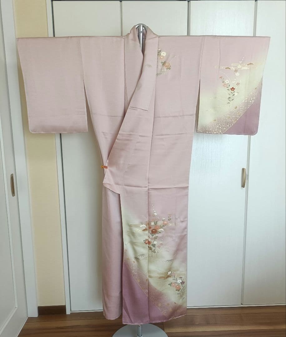 正絹訪問着（未使用）　フルセット4点　入学式　卒業式　宮参り　七五三