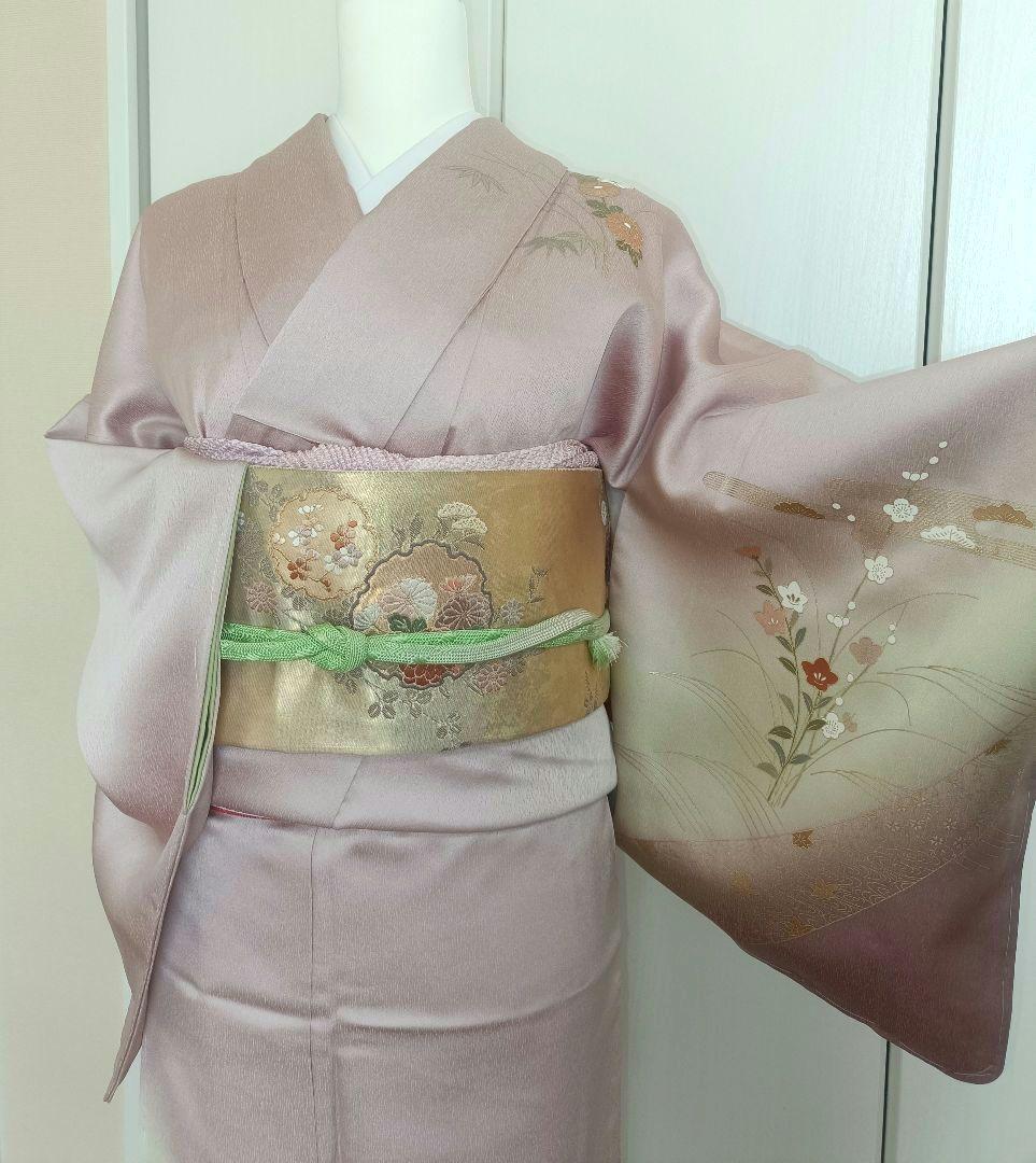 正絹訪問着（未使用）　フルセット4点　入学式　卒業式　宮参り　七五三