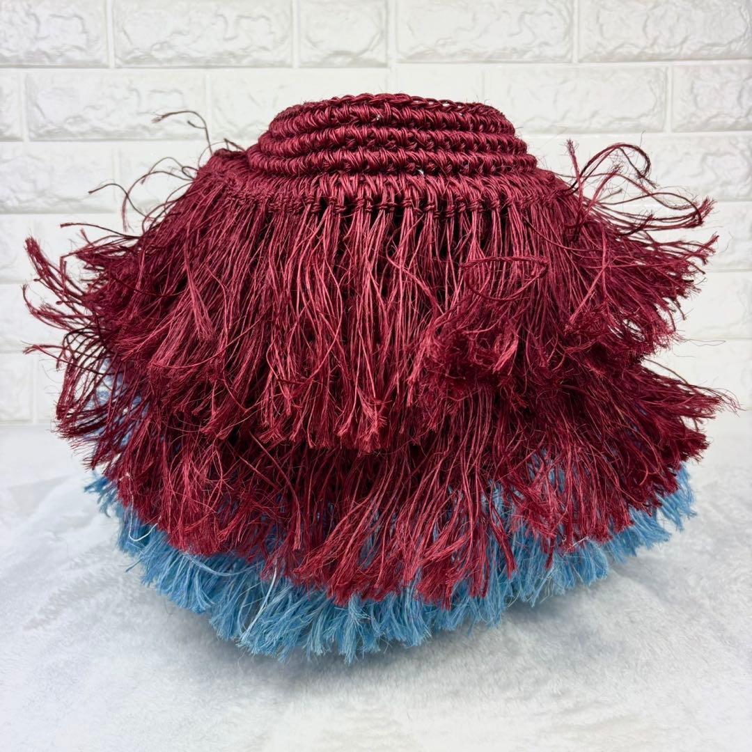 【美品】MARNI トートバッグ カゴバッグ フリンジ バイカラー 22SS