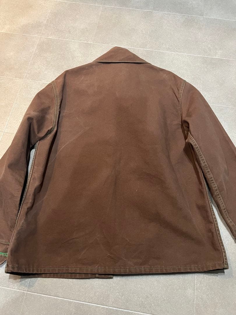 pointer ブラウン カバーオール サイズ42 ダック　アメカジ