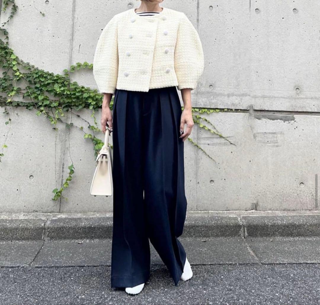 Cygne♡♡新品未使用　定価39500円　ツイードジャケット Lydie+ 白