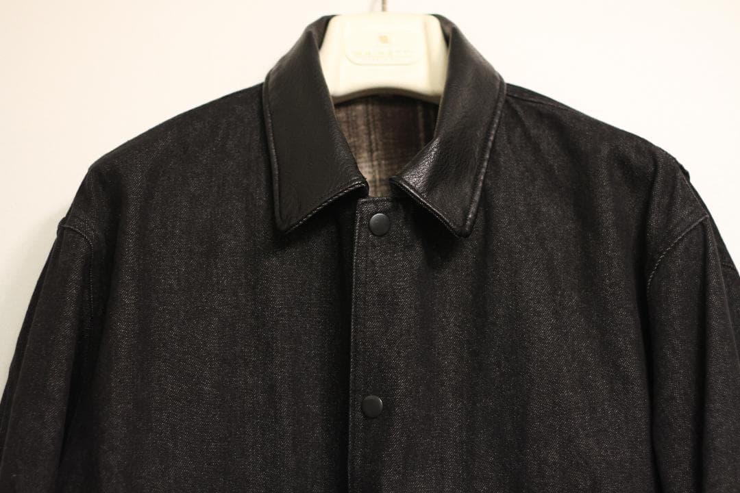 【極美品】417 EDIFICE ハンティング ジャケット L(デニム レザー