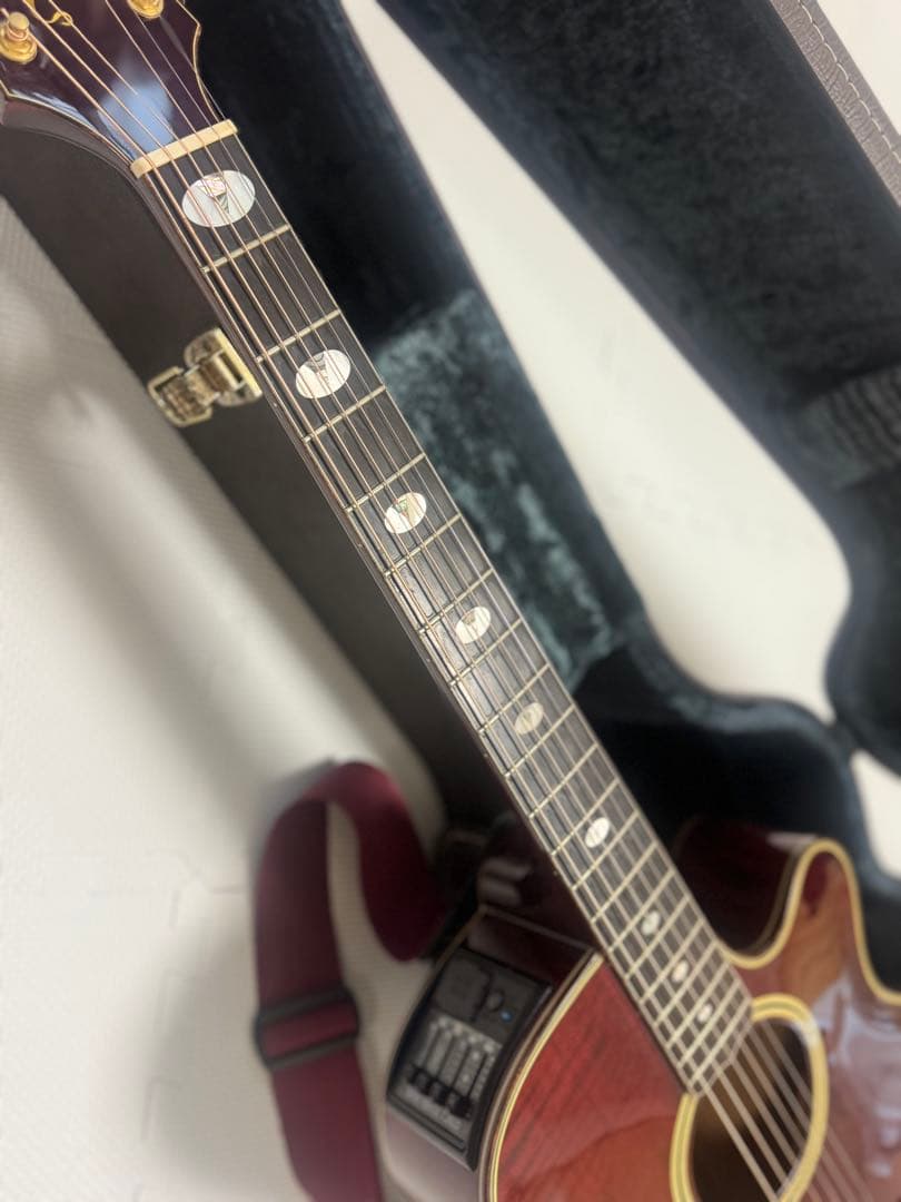 【美品】希少赤カラー Takamine エレアコ　NPT-115