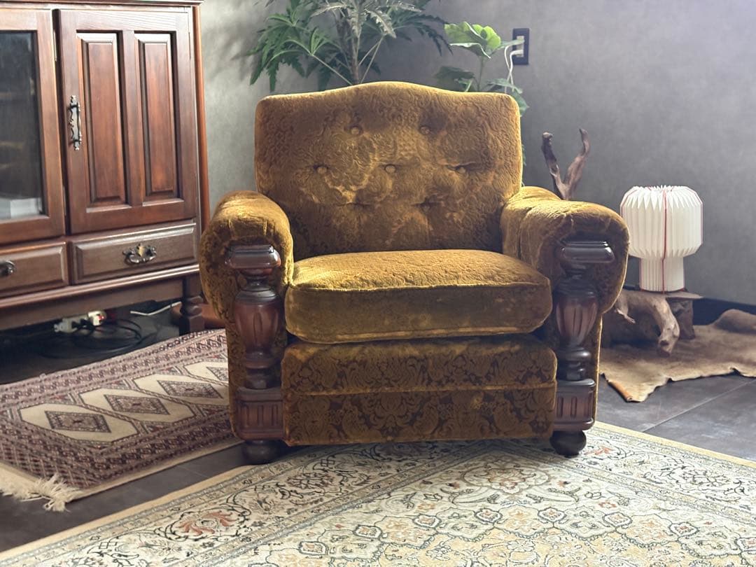 ②カリモク　karimoku レトロ　ビンテージ　ソファ　クラシック　IZ